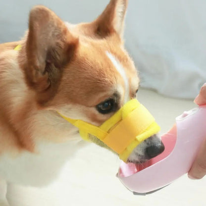 Adjustable Mesh Dog Muzzle – Breathable Anti-Barking and Anti-Biting Pet Mouth Cover