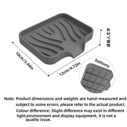 Silicone Soap Box with Drainage Design for Bathroom and Kitchen