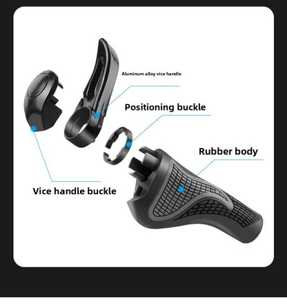 Ergonomic Bike Handlebar Grips, Shockproof Road Bicycle Grips, Anti Slip Comfortable Shock Absorbing Bike Accessories
