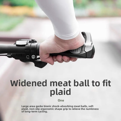 Ergonomic Bike Handlebar Grips, Shockproof Road Bicycle Grips, Anti Slip Comfortable Shock Absorbing Bike Accessories