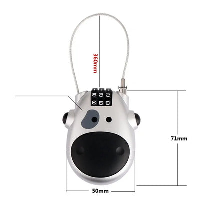 High Precision Bicycle Code Lock, Steel Cable Rope Lock, Helmet and Luggage Password Lock for Multi-Purpose Use
