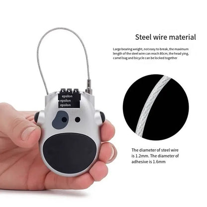 High Precision Bicycle Code Lock, Steel Cable Rope Lock, Helmet and Luggage Password Lock for Multi-Purpose Use