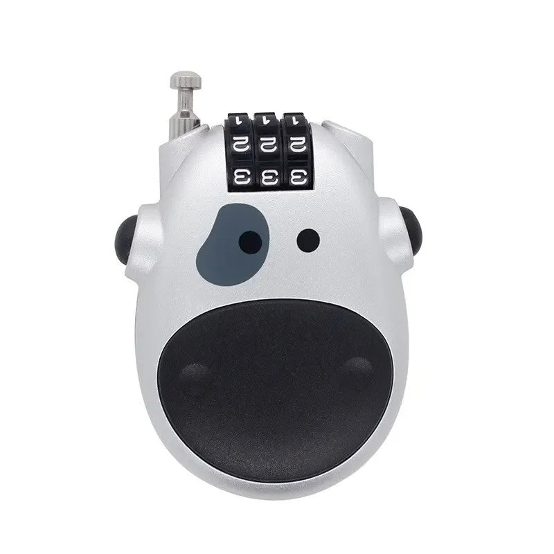 High Precision Bicycle Code Lock, Steel Cable Rope Lock, Helmet and Luggage Password Lock for Multi-Purpose Use