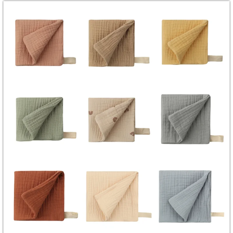 Soft Cotton Gauze Baby Washcloth, Muslin Squares for Newborn, Infant Hand Bath and Shower Face Towels, New Born Items