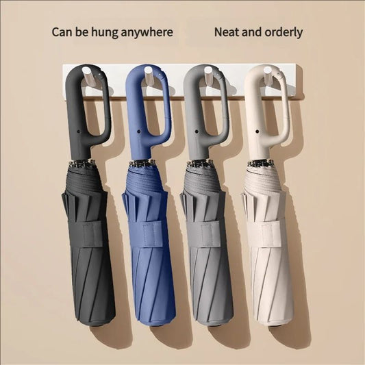 20 Rib Windproof Automatic Folding Umbrella with Large Canopy