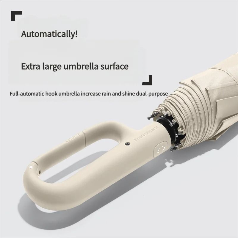 20 Rib Windproof Automatic Folding Umbrella with Large Canopy
