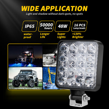 Work Light LED Bar for Truck, Car, SUV, Tractor, Boat, Off Road, ATV, Barra Headlights