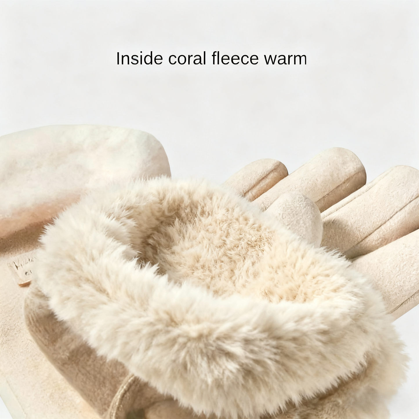 Womens Touchscreen Winter Gloves, Fashionable Finger Gloves with Thin Cashmere, Solid Color for Autumn and Winter