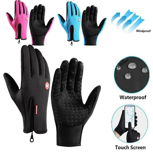 Winter Warm, Windproof Gloves, Touch Screen, Waterproof, Anti Slip, for Men and Women, Bicycle, Sports