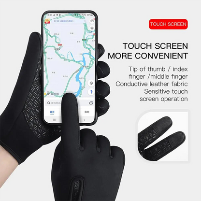 Winter Warm, Windproof Gloves, Touch Screen, Waterproof, Anti Slip, for Men and Women, Bicycle, Sports