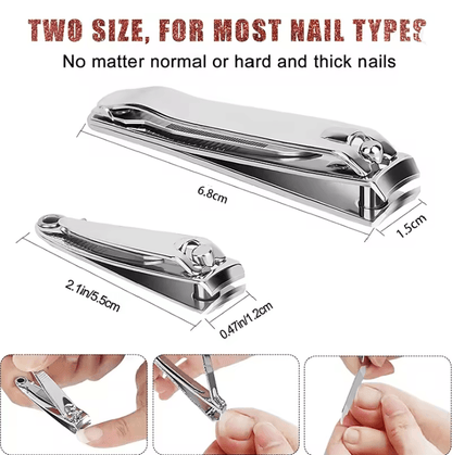 PrecisionEdge Stainless Steel Nail Clippers for Thick and Hard Nails