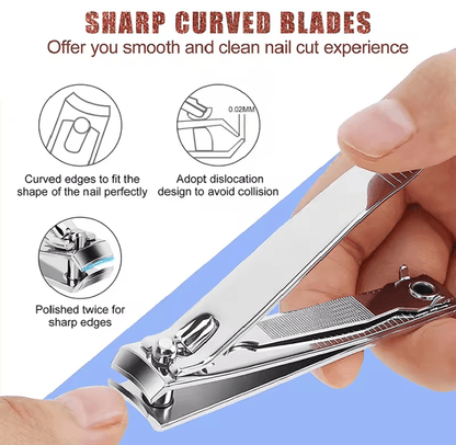 PrecisionEdge Stainless Steel Nail Clippers for Thick and Hard Nails