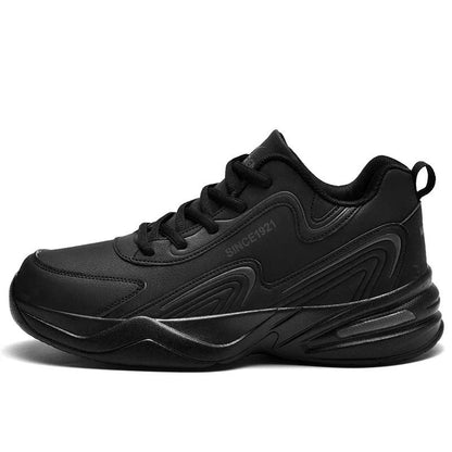 Men Sports Running Shoes Outdoor Walking Soft Casual Leather Sneakers Waterproof Tennis Shoes