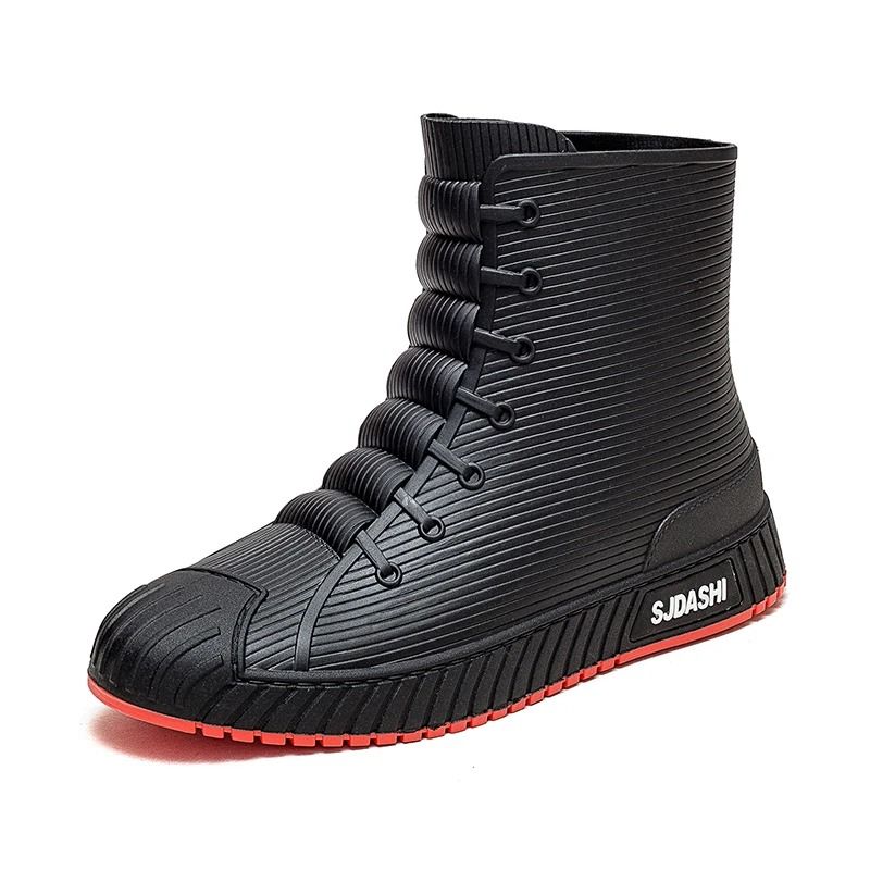 Rain Boots For Men Women Mid Calf Waterproof Winter Lined Outdoor Anti Slip Shoes