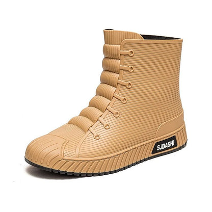 Rain Boots For Men Women Mid Calf Waterproof Winter Lined Outdoor Anti Slip Shoes
