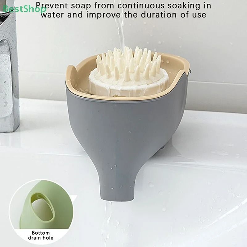 Elephant Double Layer Soap Box Portable Non Slip Soap Box With Lid