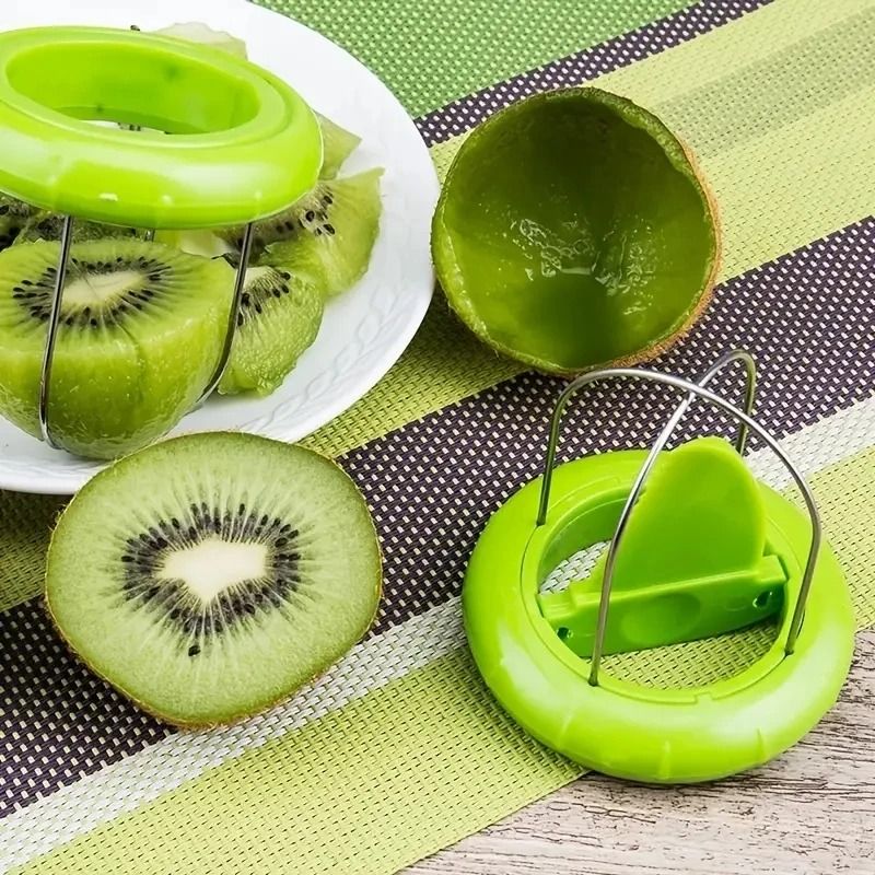 Kiwi Cutter Peeler Slicer Kitchen Detachable Stainless Steel Fruit Tool