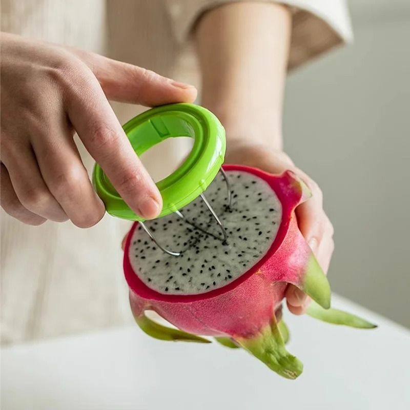 Kiwi Cutter Peeler Slicer Kitchen Detachable Stainless Steel Fruit Tool