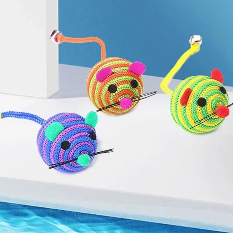 Interactive Cat Mouse Toy with Bell