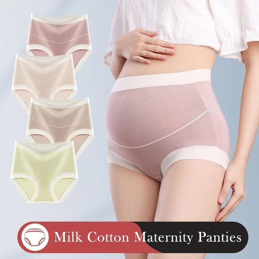 High Waist Cotton Maternity Panties Soft Pregnancy Briefs for Women