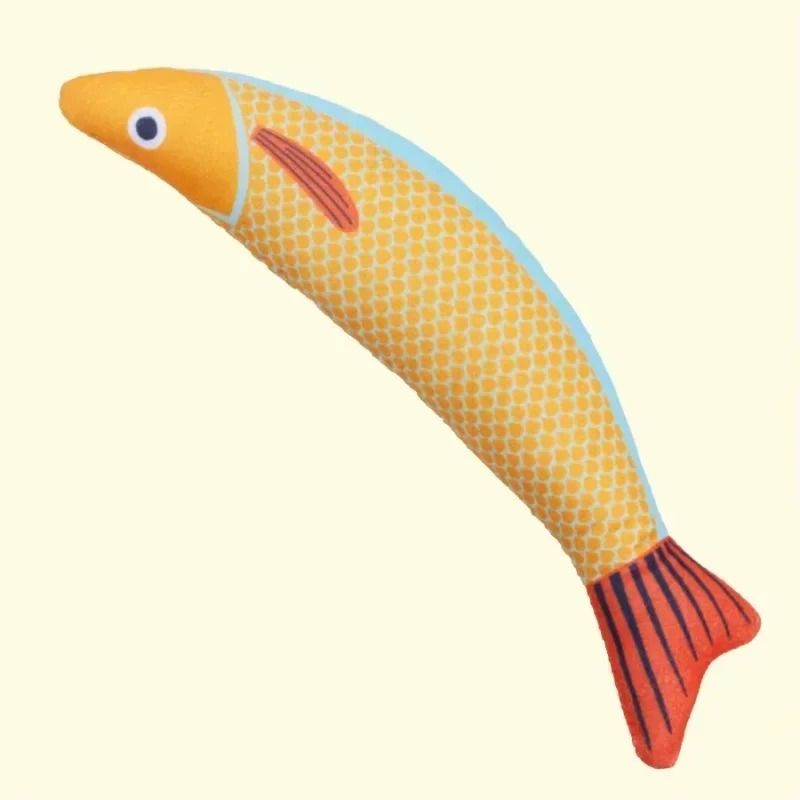 Interactive Cat Fish Toy with Crinkle Sound