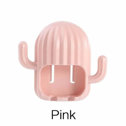 Cactus Toothbrush Holder Wall Mounted Self Adhesive