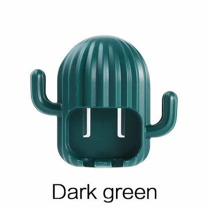 Cactus Toothbrush Holder Wall Mounted Self Adhesive