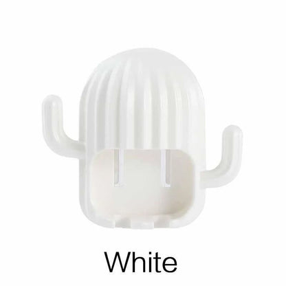 Cactus Toothbrush Holder Wall Mounted Self Adhesive