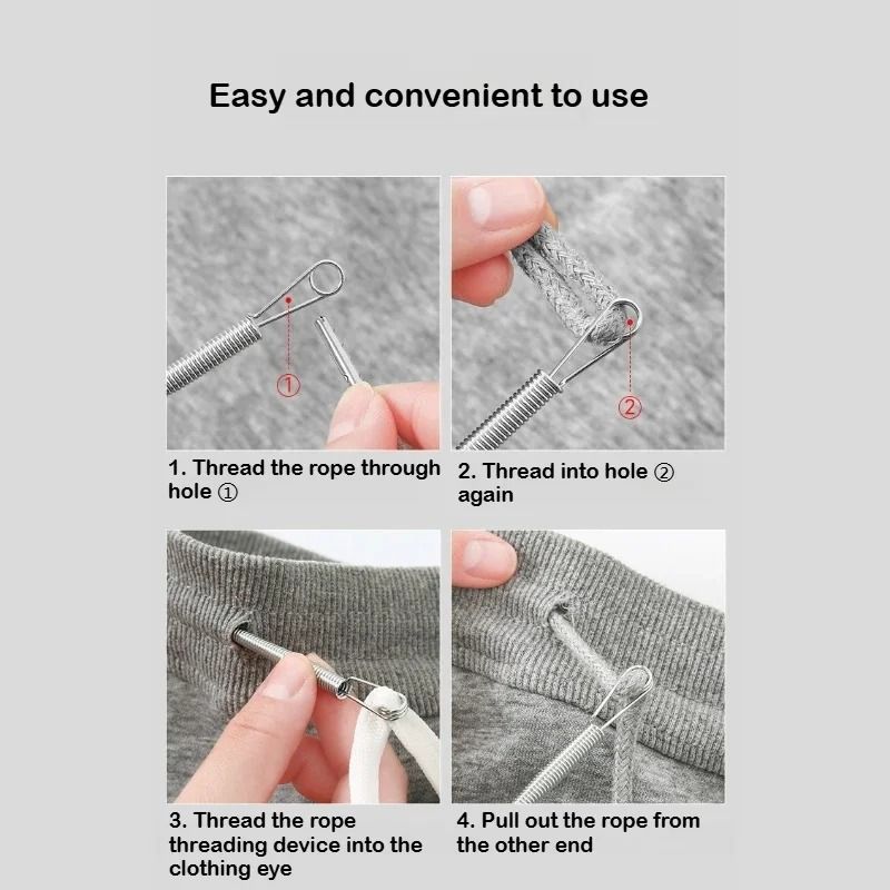 Drawstring Threader Tool for Hoodies and Pants