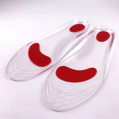 Orthopedic Silicone Gel Insoles for Men & Women - Medical-Grade Arch Support for Flat Feet & Plantar Fasciitis Relief