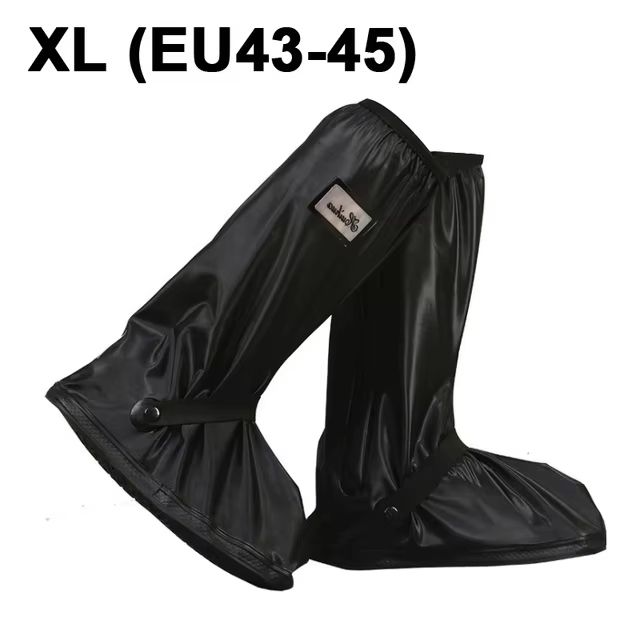 Thickened High-Tube Waterproof Rain Boot Covers – Reusable Motorcycle & Cycling Outdoor Non-Slip Overshoes