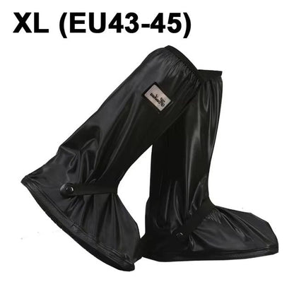 Thickened High-Tube Waterproof Rain Boot Covers – Reusable Motorcycle & Cycling Outdoor Non-Slip Overshoes