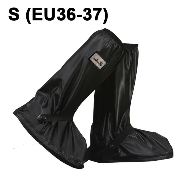 Thickened High-Tube Waterproof Rain Boot Covers – Reusable Motorcycle & Cycling Outdoor Non-Slip Overshoes