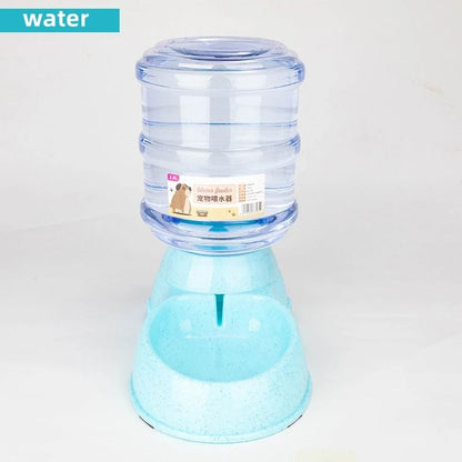 Large Capacity Pet Feeder Bowl with Automatic Water Dispenser