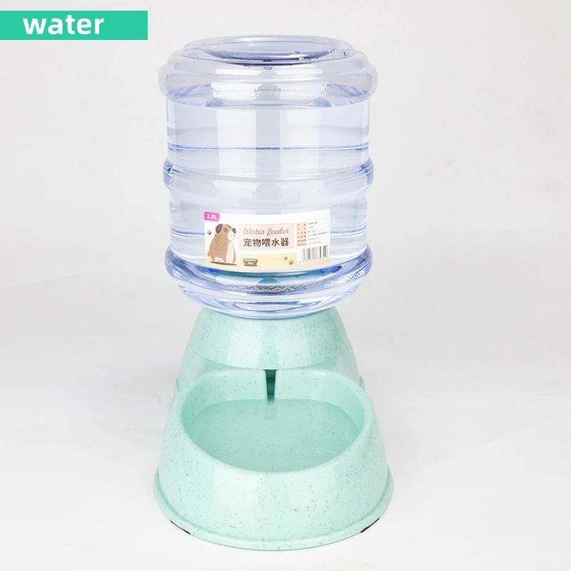 Large Capacity Pet Feeder Bowl with Automatic Water Dispenser
