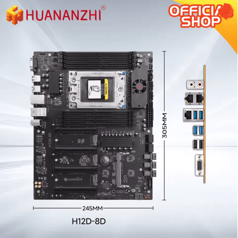 Huananzhi H12D 8D AMD Server Motherboard with BMC Support