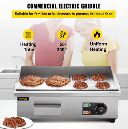 GrillMaster Pro Electric Countertop Teppanyaki Griddle