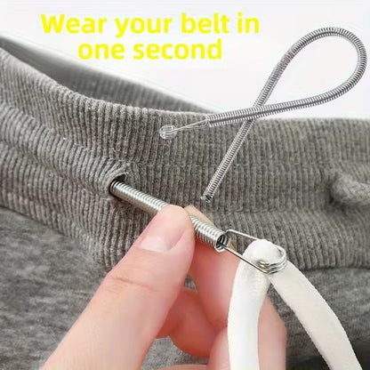Bendable Spring Drawstring Threader Clip Elastic Band Lace Cord DIY Sewing Accessories