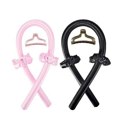 Heatless Curling Rod Headband 1 to 2 Set Hair Curler No Heat Wrap Tool