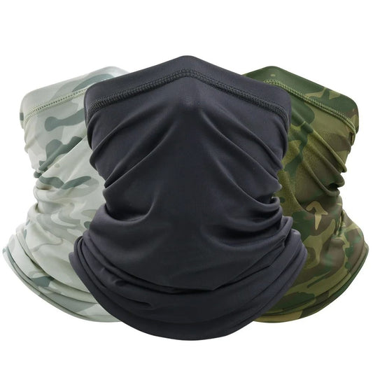 Summer Tactical Camo Bandana – Breathable Ice Silk Face Mask for Cycling, Hunting, Running, and Outdoor Sports