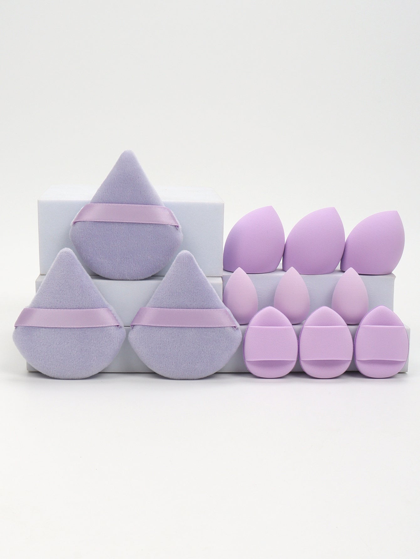 Makeup Sponge Set, Loose Powder Puffs, Mini Air Cushion Puffs, Beauty Eggs, Mini Beauty Sponges for All Makeup