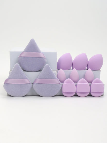 Makeup Sponge Set, Loose Powder Puffs, Mini Air Cushion Puffs, Beauty Eggs, Mini Beauty Sponges for All Makeup