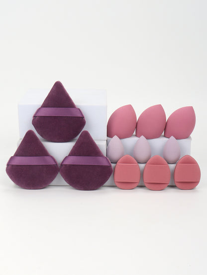Makeup Sponge Set, Loose Powder Puffs, Mini Air Cushion Puffs, Beauty Eggs, Mini Beauty Sponges for All Makeup