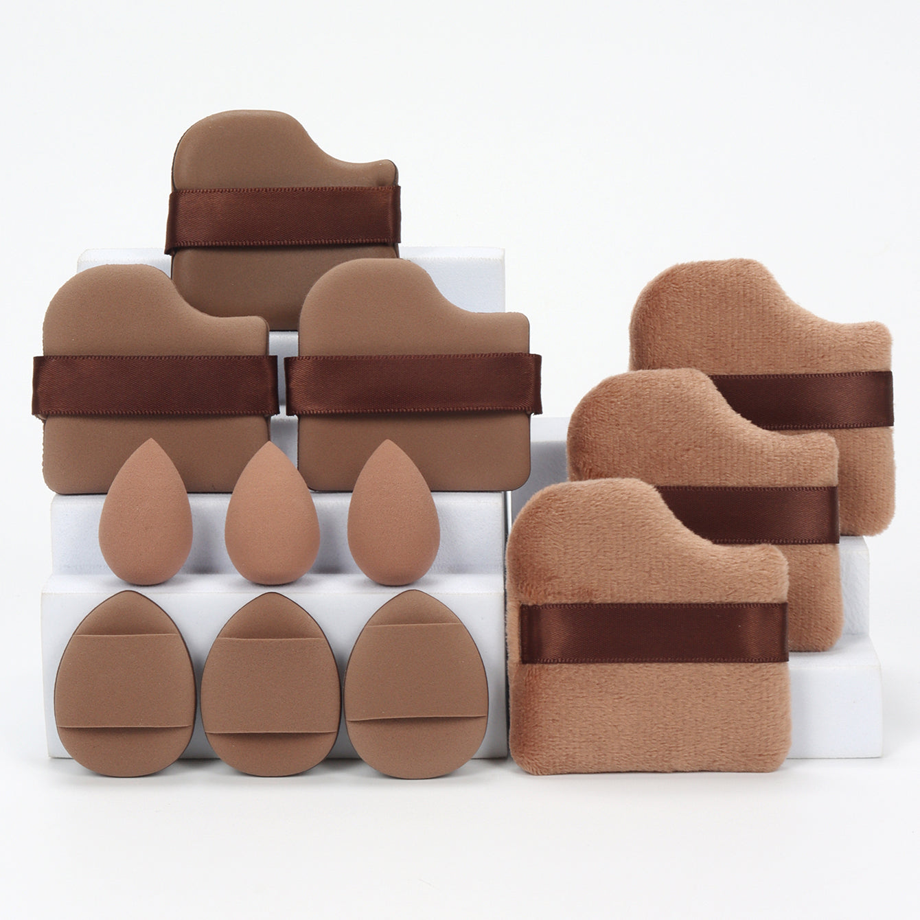 Makeup Sponge Set, Loose Powder Puffs, Mini Air Cushion Puffs, Beauty Eggs, Mini Beauty Sponges for All Makeup