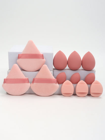 Makeup Sponge Set, Loose Powder Puffs, Mini Air Cushion Puffs, Beauty Eggs, Mini Beauty Sponges for All Makeup