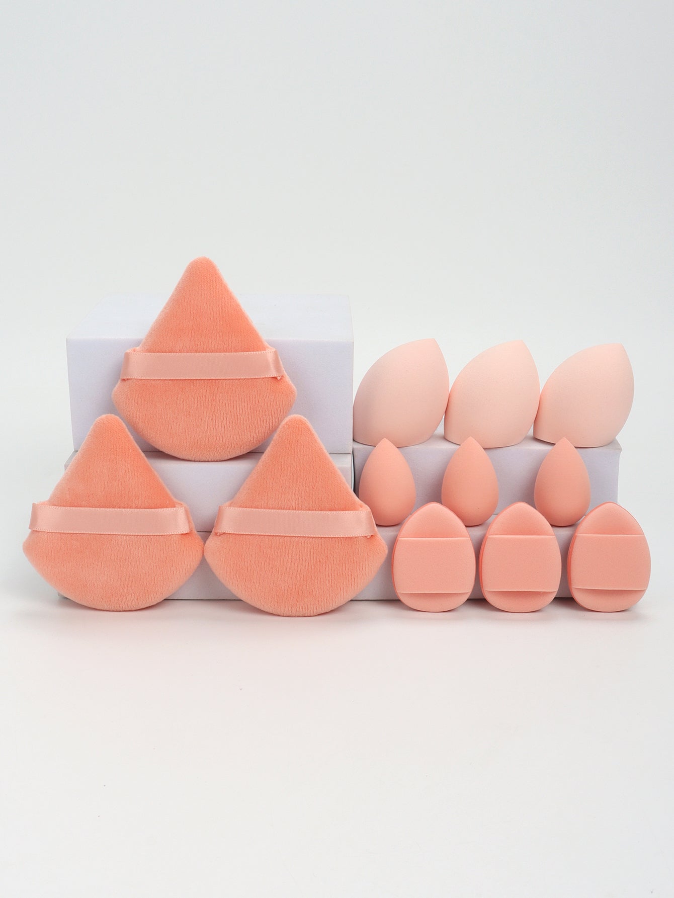 Makeup Sponge Set, Loose Powder Puffs, Mini Air Cushion Puffs, Beauty Eggs, Mini Beauty Sponges for All Makeup