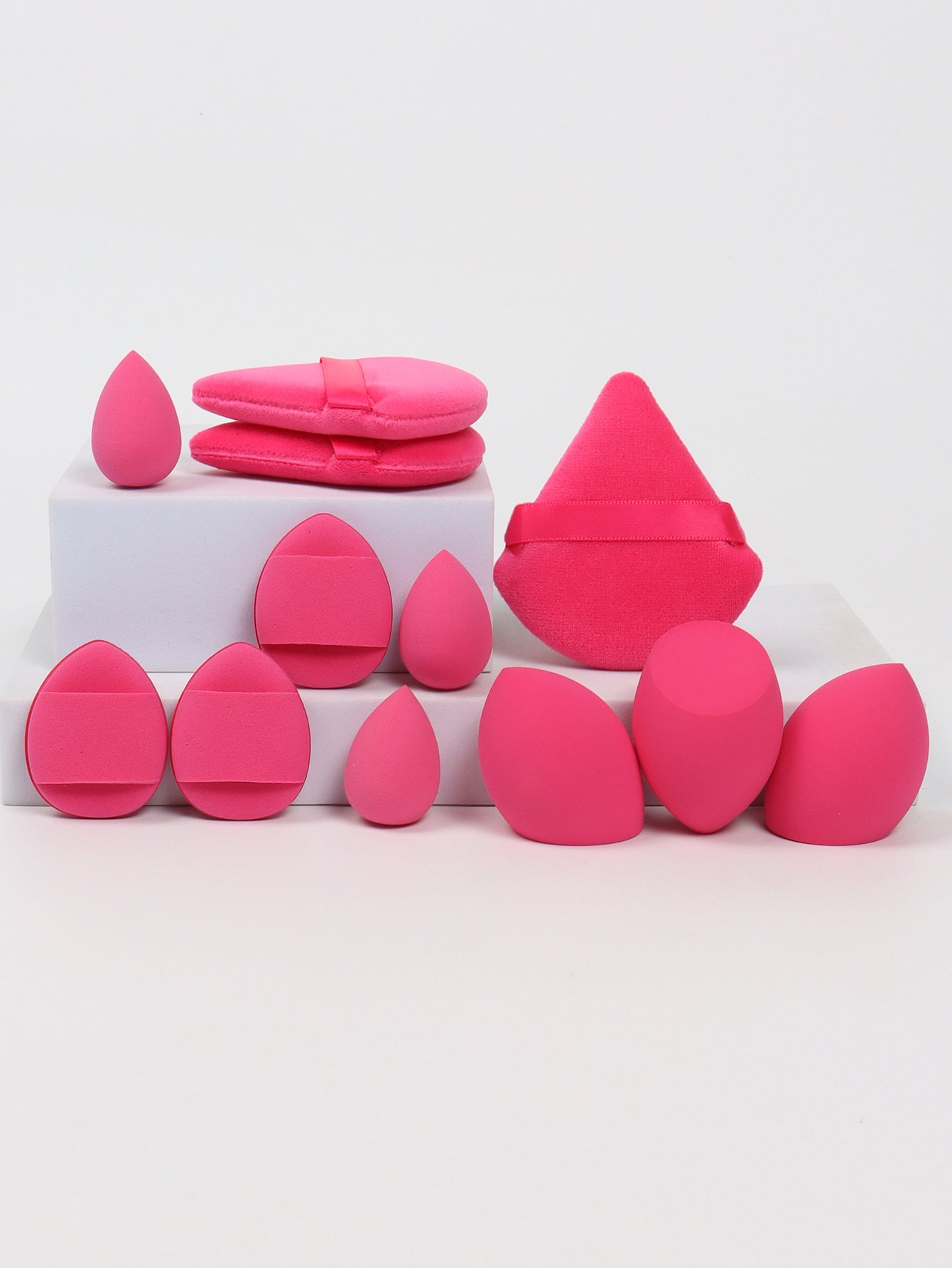 Makeup Sponge Set, Loose Powder Puffs, Mini Air Cushion Puffs, Beauty Eggs, Mini Beauty Sponges for All Makeup