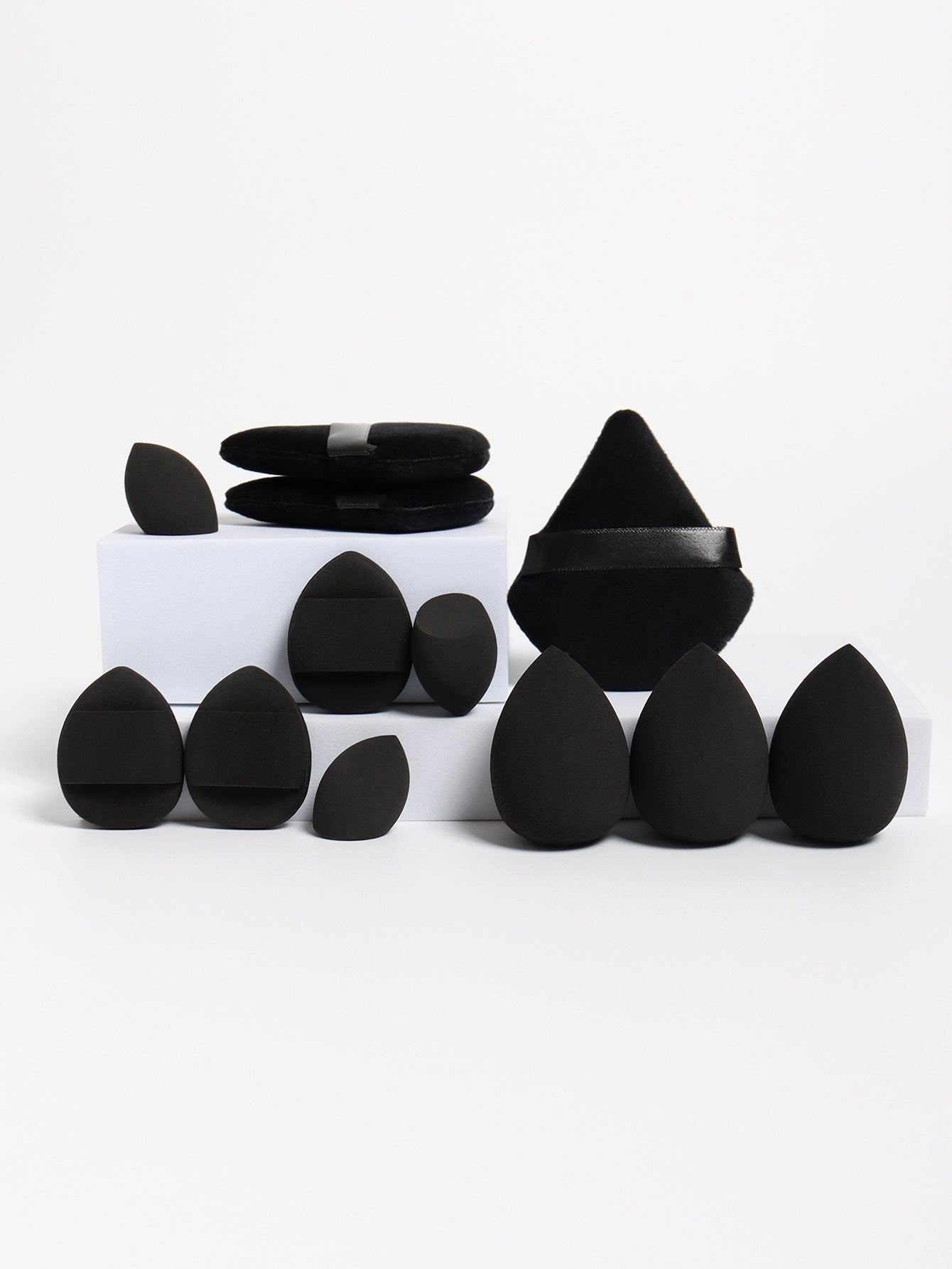 Makeup Sponge Set, Loose Powder Puffs, Mini Air Cushion Puffs, Beauty Eggs, Mini Beauty Sponges for All Makeup