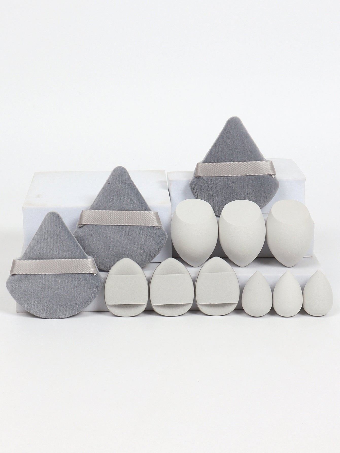 Makeup Sponge Set, Loose Powder Puffs, Mini Air Cushion Puffs, Beauty Eggs, Mini Beauty Sponges for All Makeup