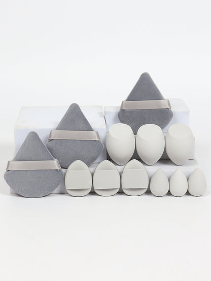 Makeup Sponge Set, Loose Powder Puffs, Mini Air Cushion Puffs, Beauty Eggs, Mini Beauty Sponges for All Makeup